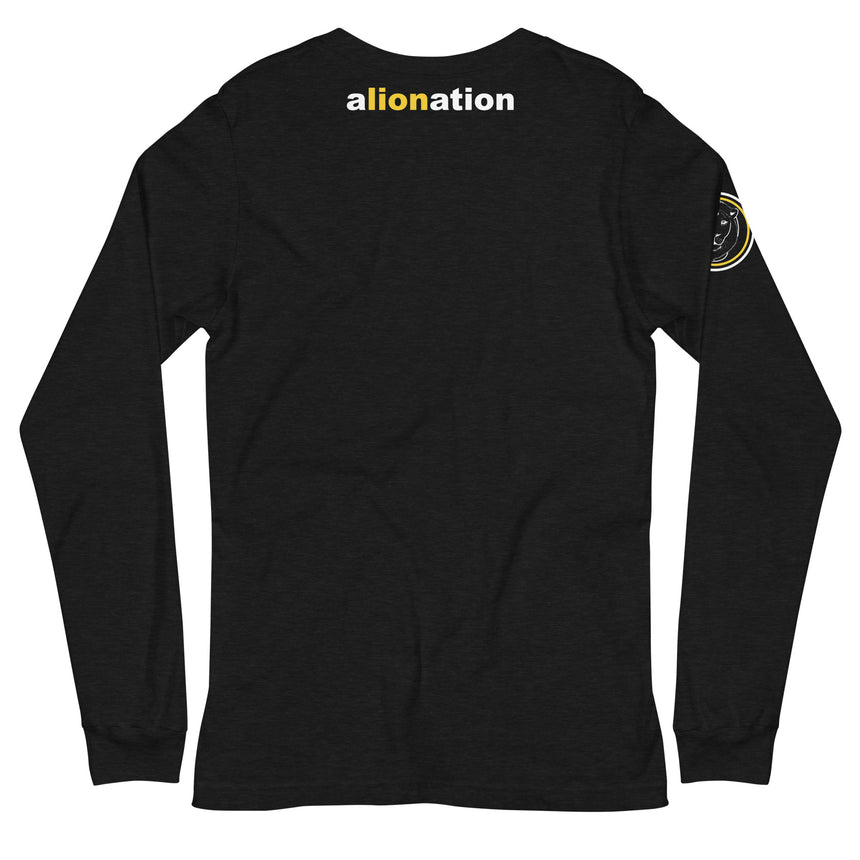 Bronze and Wool Women's Long Sleeve shirt Black on Black