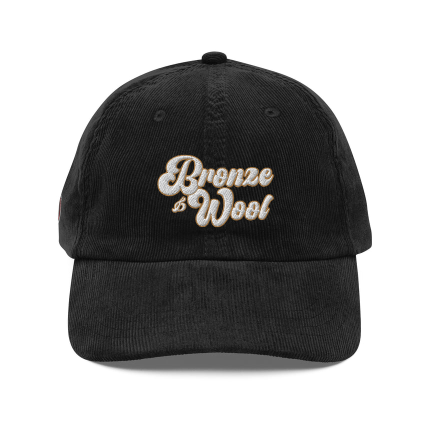 Black Bronze & Wool Vintage corduroy hat