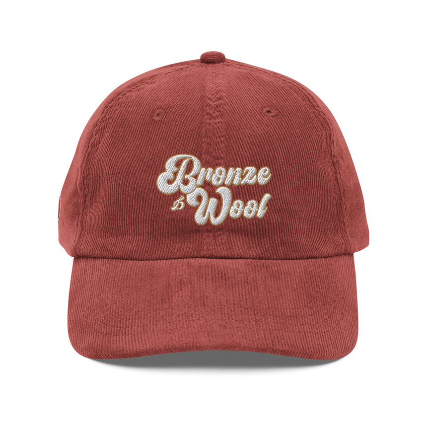 Burgundy Bronze & Wool - Vintage corduroy hat