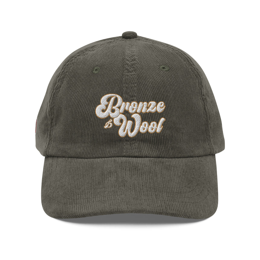 Olive Bronze & Wool Vintage corduroy hat