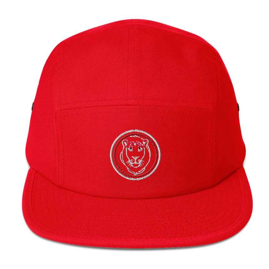 Red Five Panel Hat