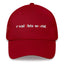 Red RTW Dad hat